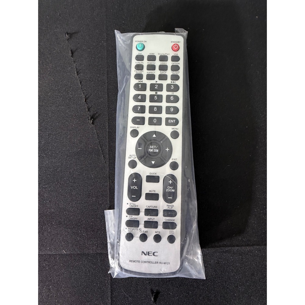 NEC Remote Controller RU-M121 Silver Black New‎ 398GR8SW1NENEH Projector Display